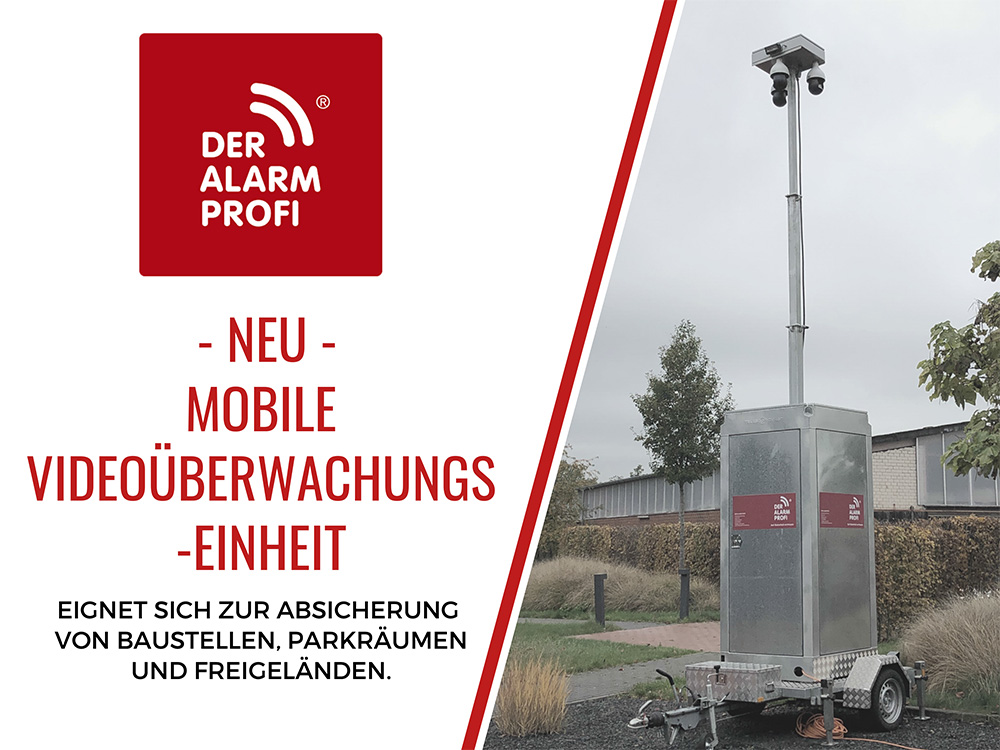 Mobile Videoüberwachungseinheit - DER ALARM PROFI Kiel