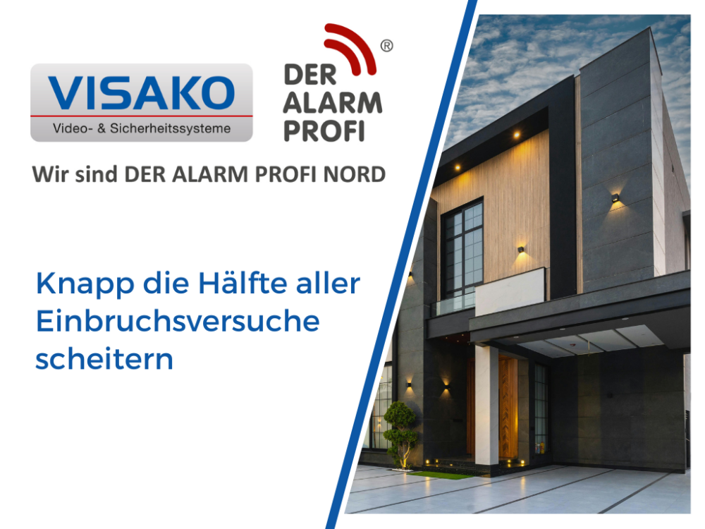 Knapp die Hälfte aller Einbruchsversuche scheitern